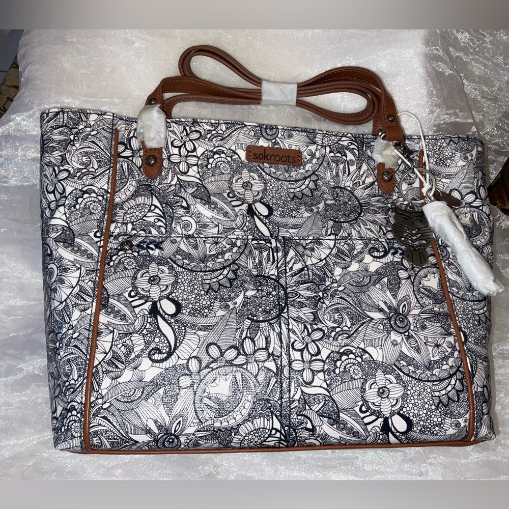 Tote Bag, Sakroots Artist Circle, Navy, NWT